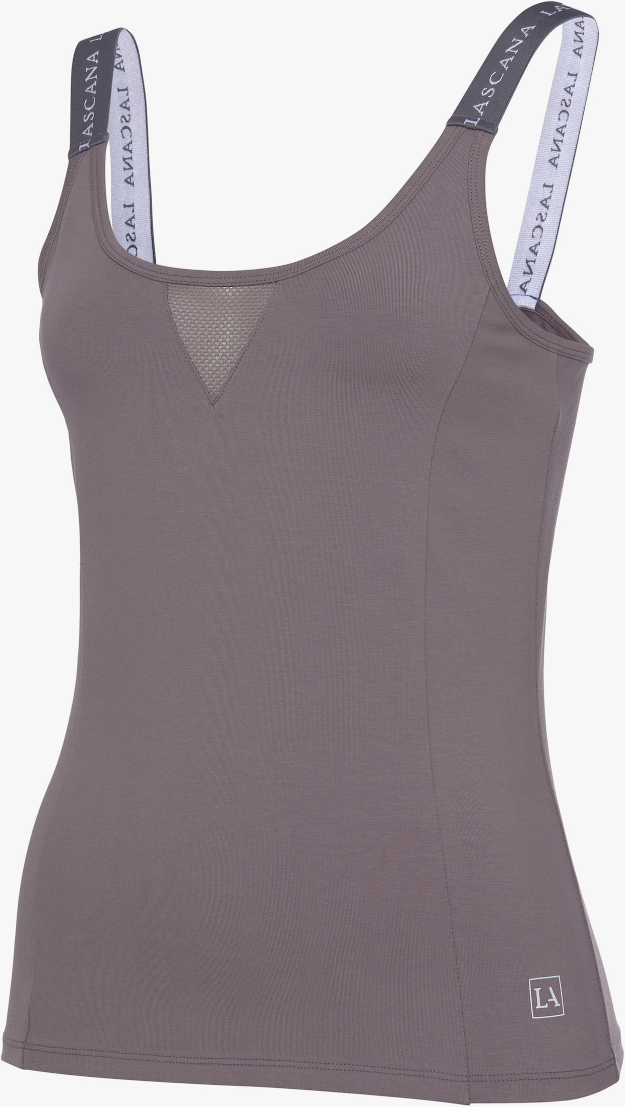 LASCANA ACTIVE Functioneel shirt - steen