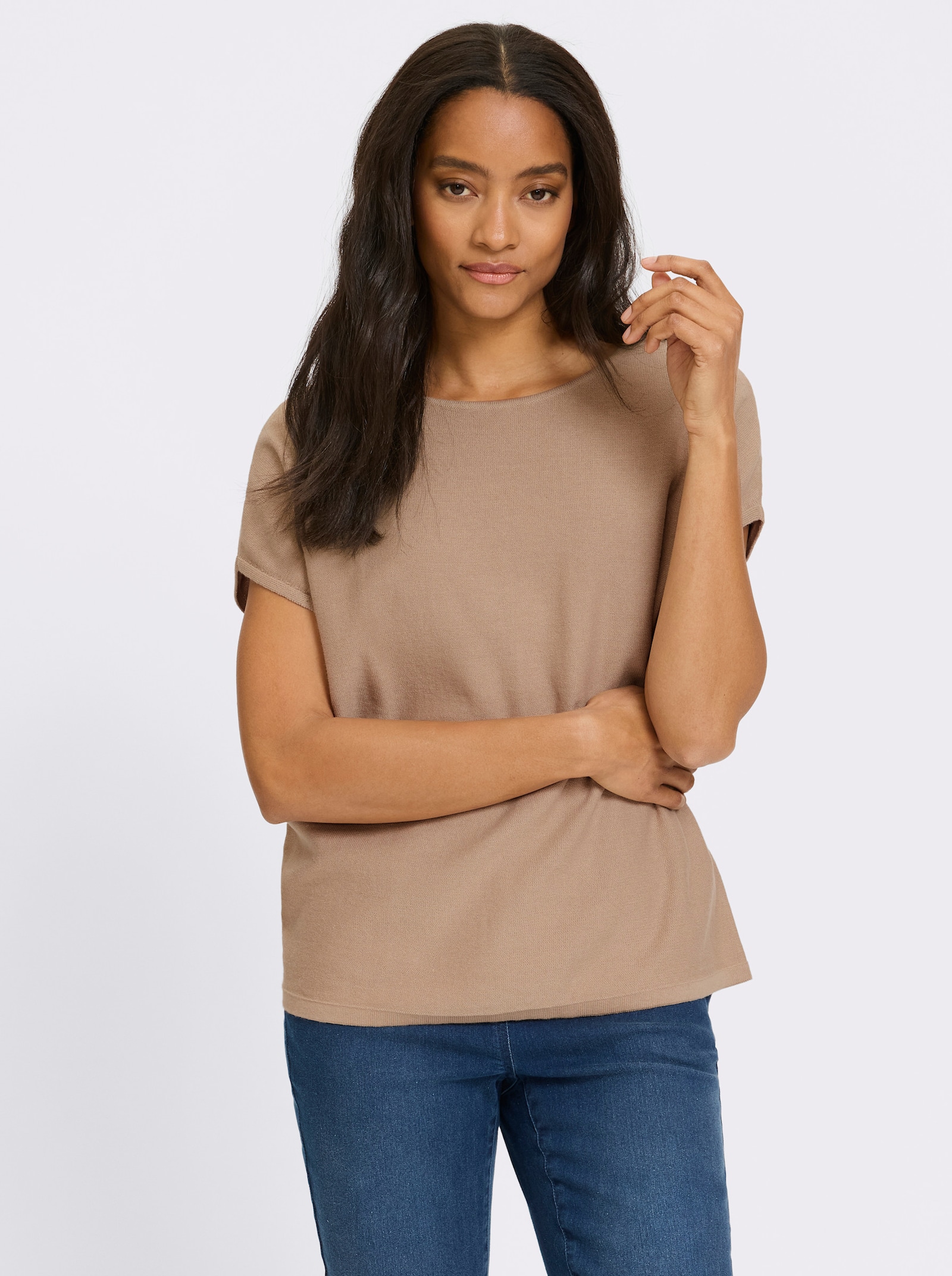 heine Pullunder im Linksstrick - sesam