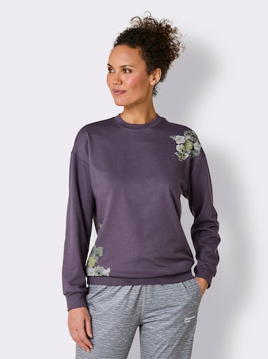 Catamaran Sports Sweatshirt mit platziertem Blumendruck - feige