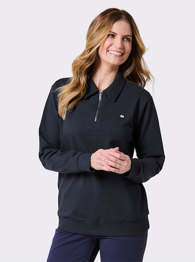 Catamaran Sports Freizeitshirt mit Polokragen und Reißverschluss - marine