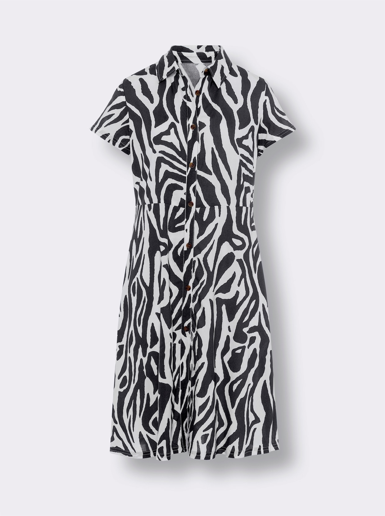 Zomerjurk - zwart/wit geprint