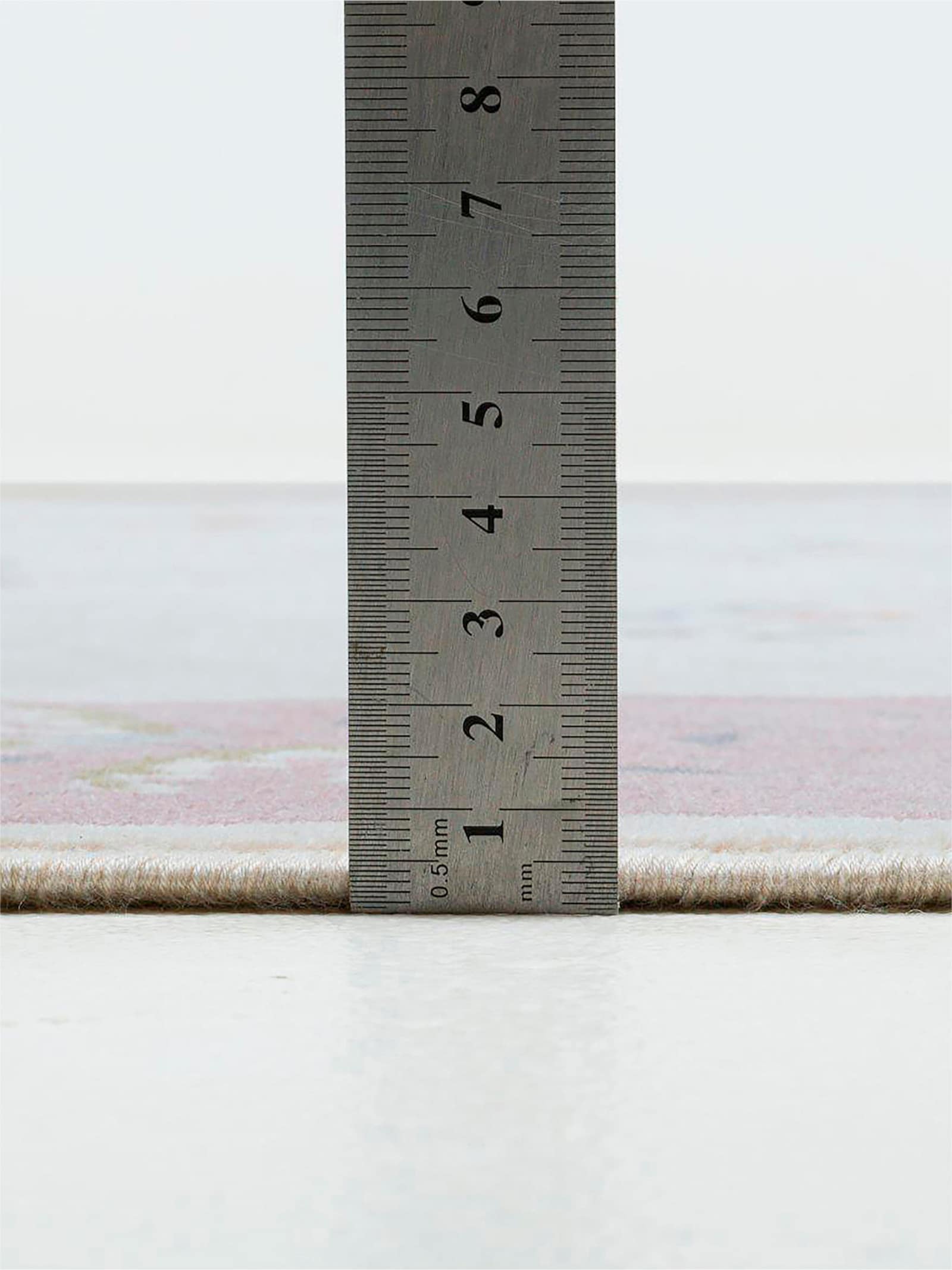 Theko Teppich - rosa