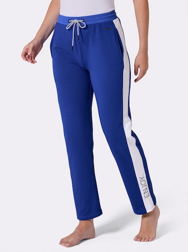 feel good Hose - royalblau-ecru