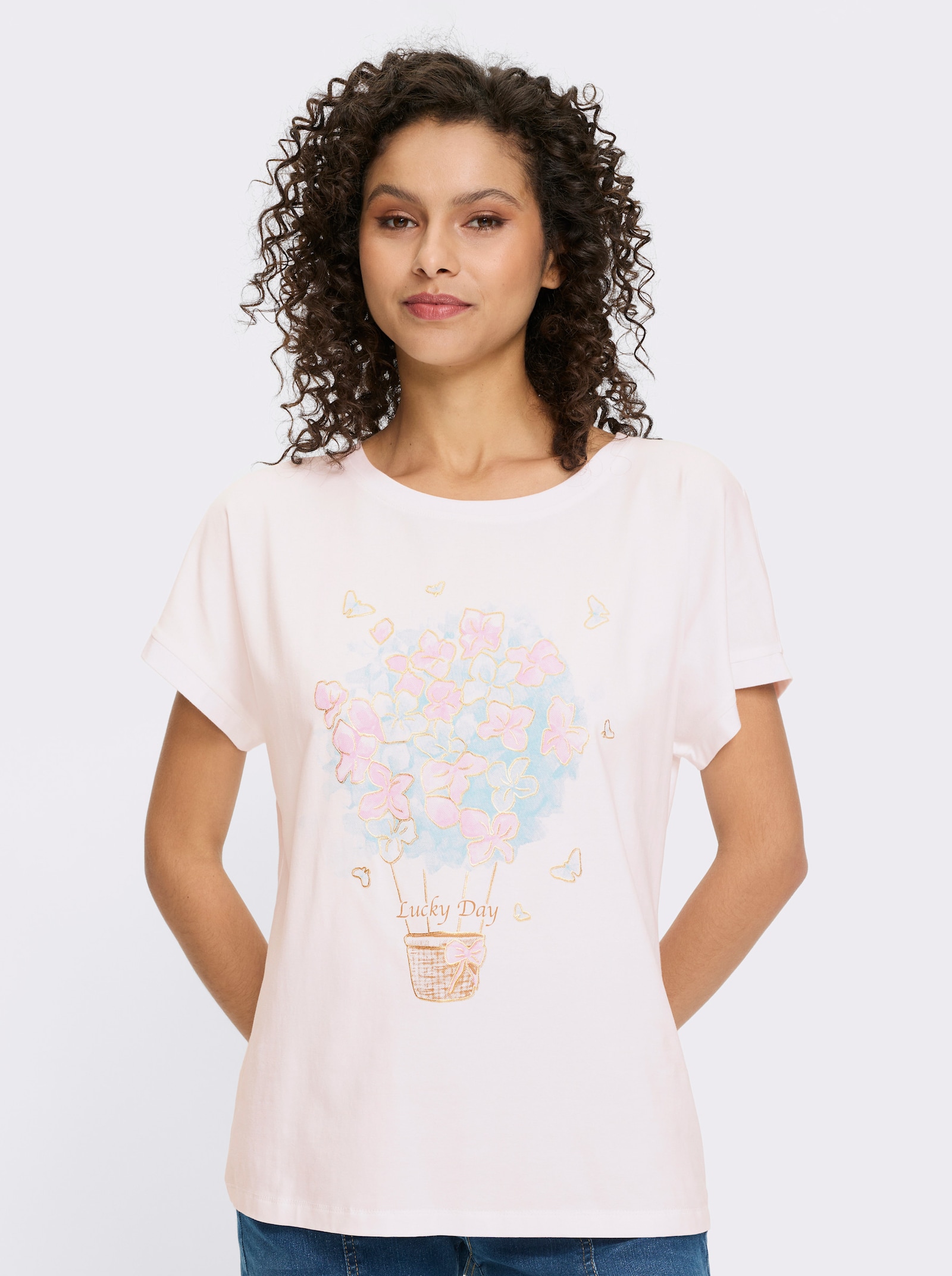 heine Kurzarmshirt - weiß