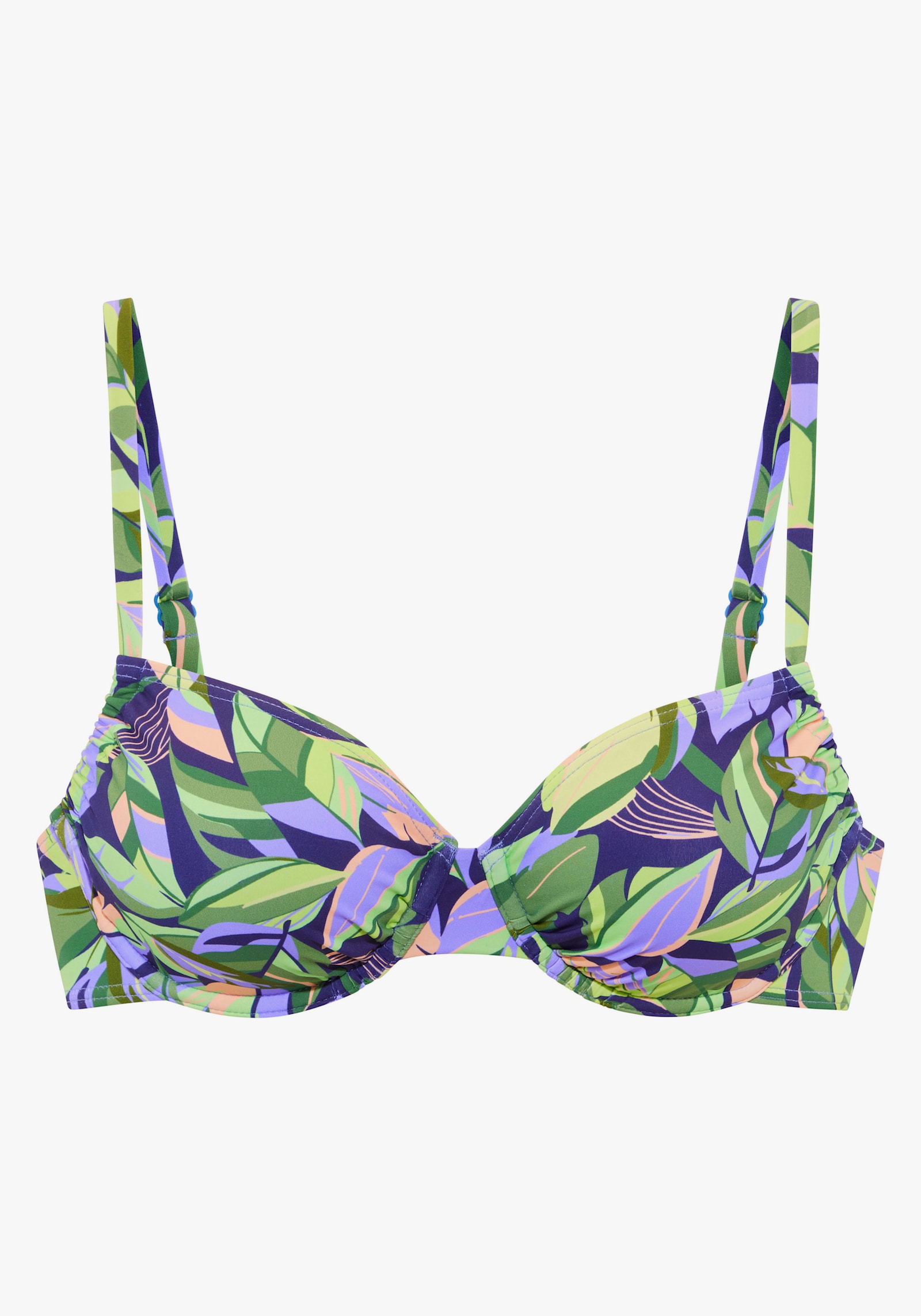 s.Oliver Bügel-Bikini-Top - grün-blau bedruckt