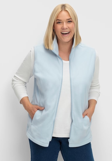 Fleeceweste mit Antipilling-Ausrüstung - bleu