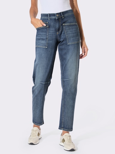 Ascari Jeans im lässigen Barrell-Style - blue-stone-washed