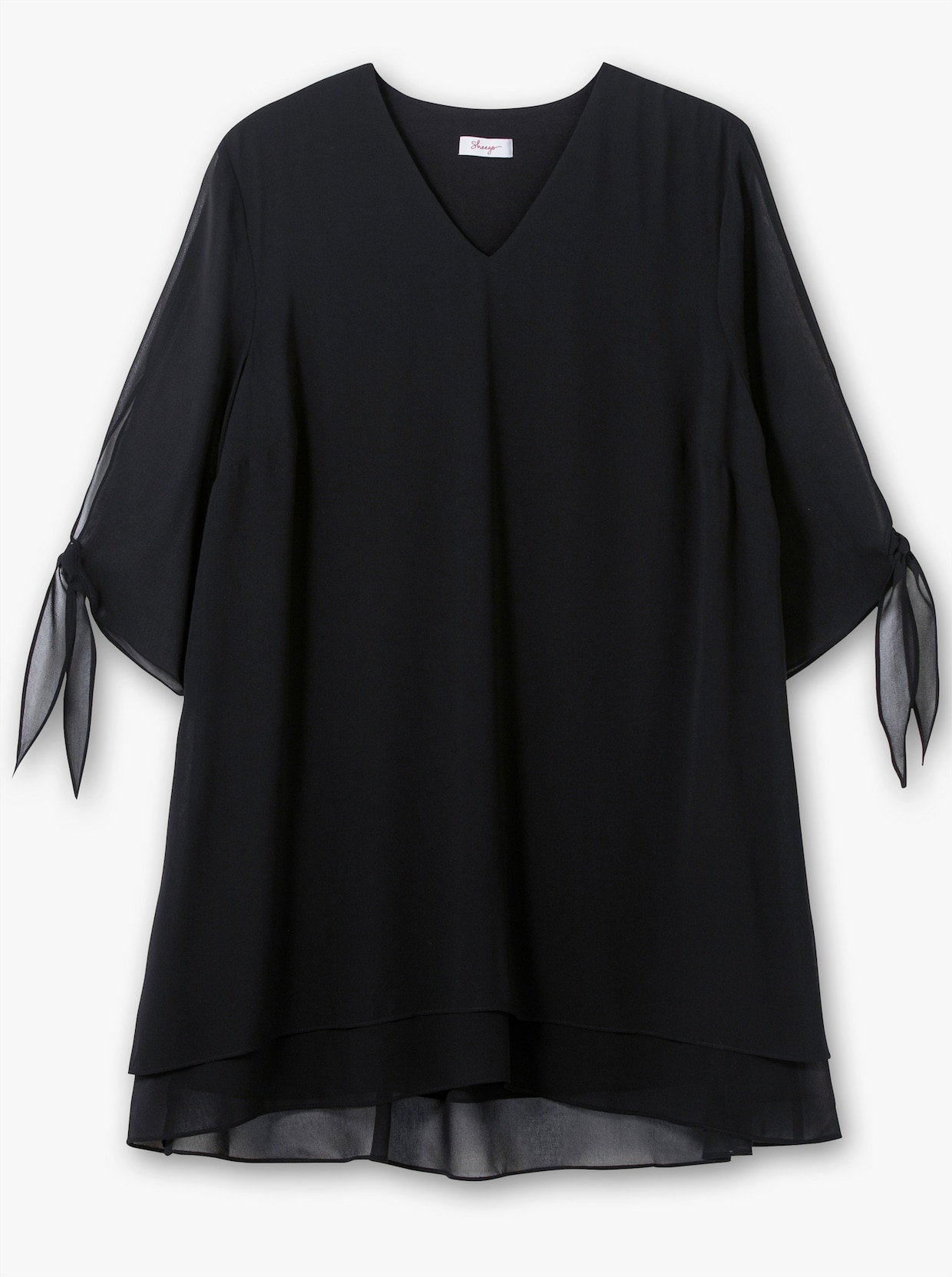 sheego Chiffonbluse - schwarz