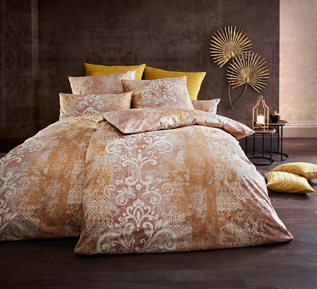 heine home Bedtextiel - terracotta/beige