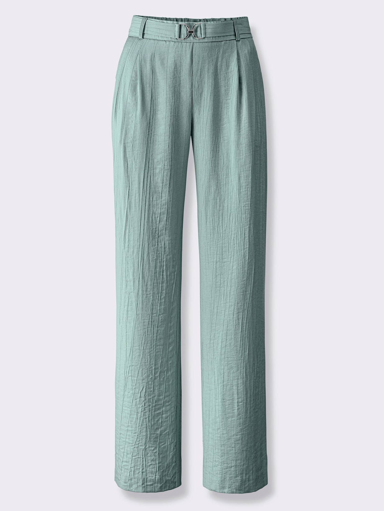 Schlupfjeans mit modisch weiten Beinen - kalkmint