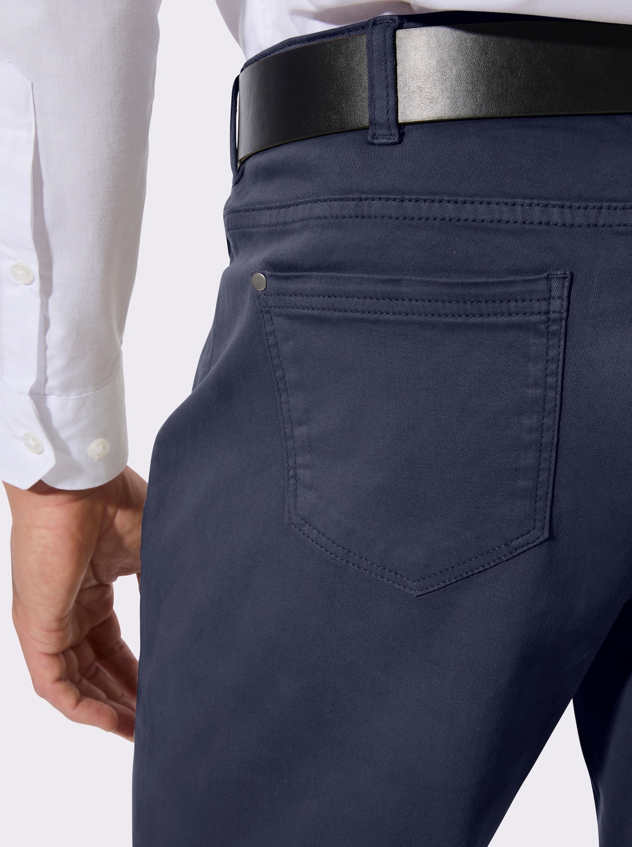 5-Pocket-Jeans in Twill-Qualität - marine