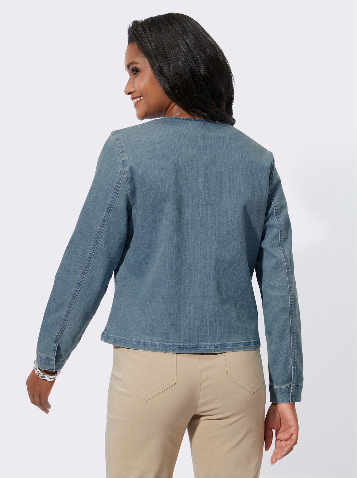 Jeansblazer - blue-bleached