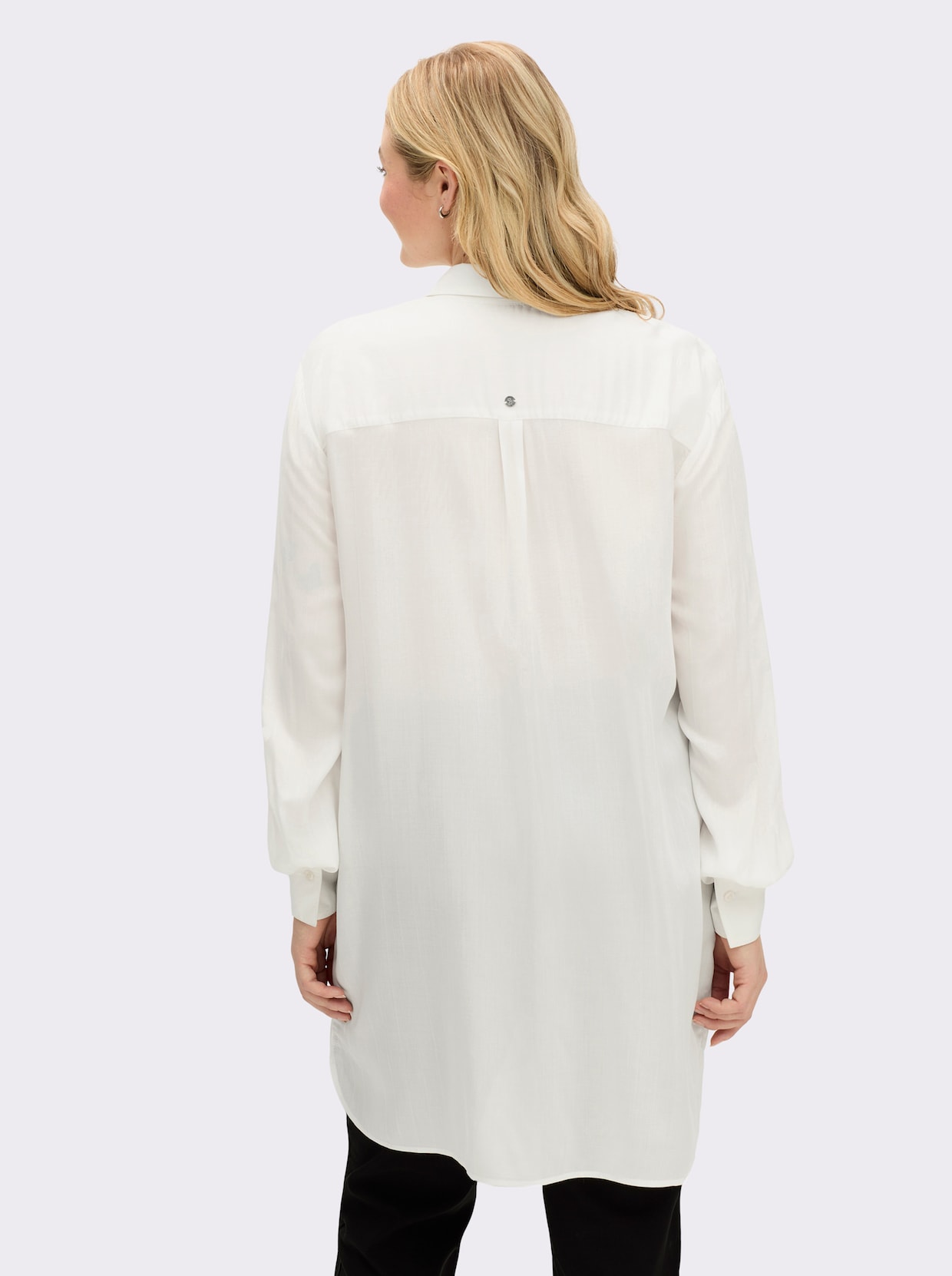 sheego Hemdbluse - ecru-gestreift