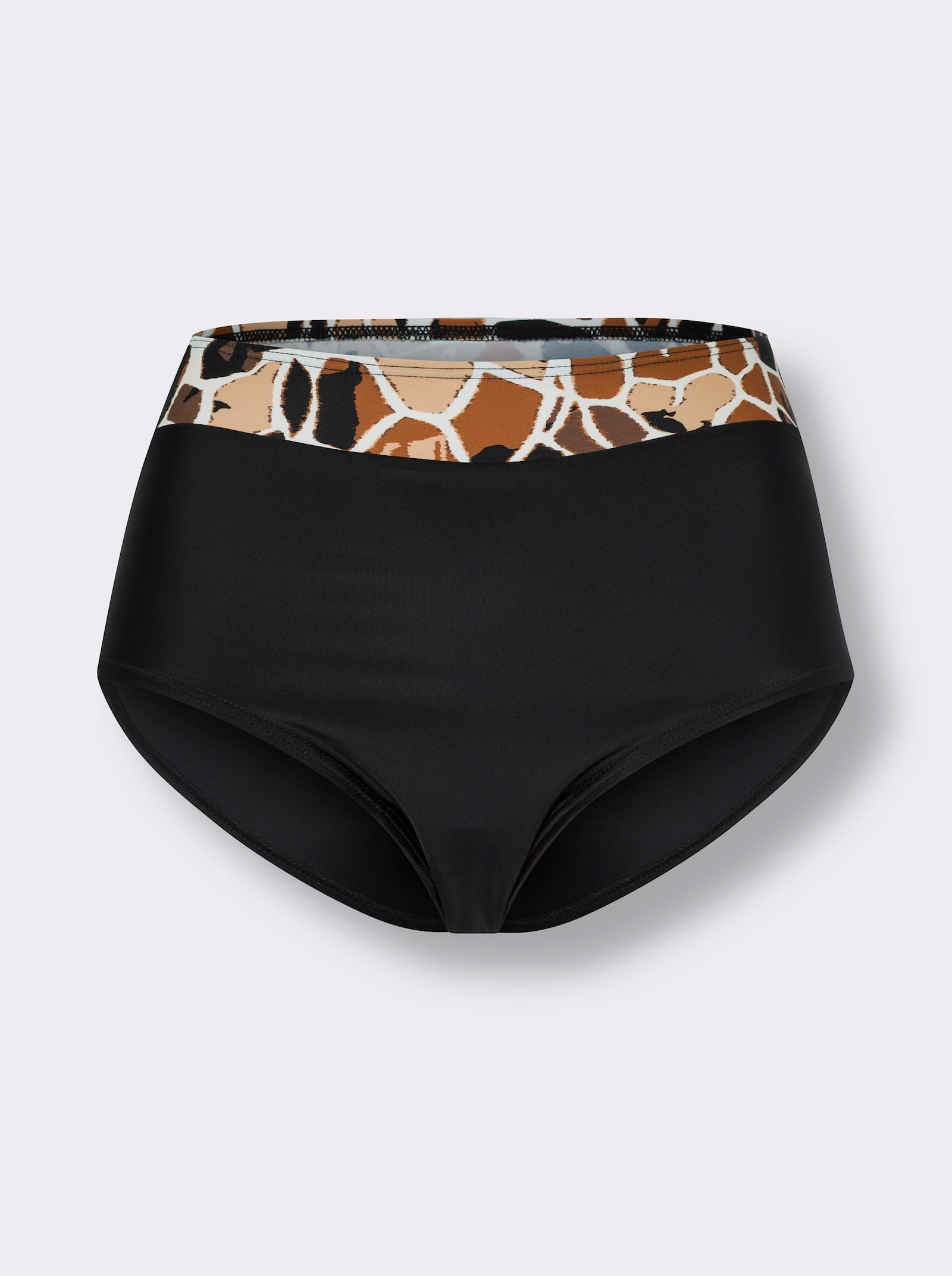 Bikini-Hose mit Rundum-Dehnbund - schwarz