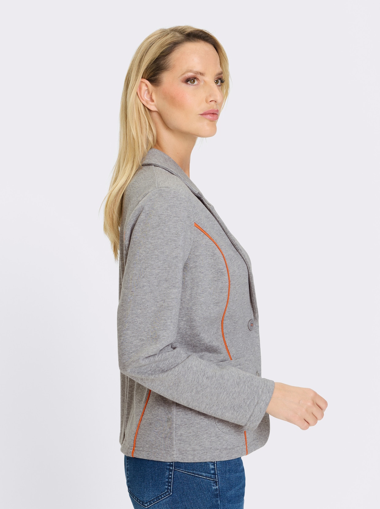 heine Jerseyblazer - hellgrau-meliert