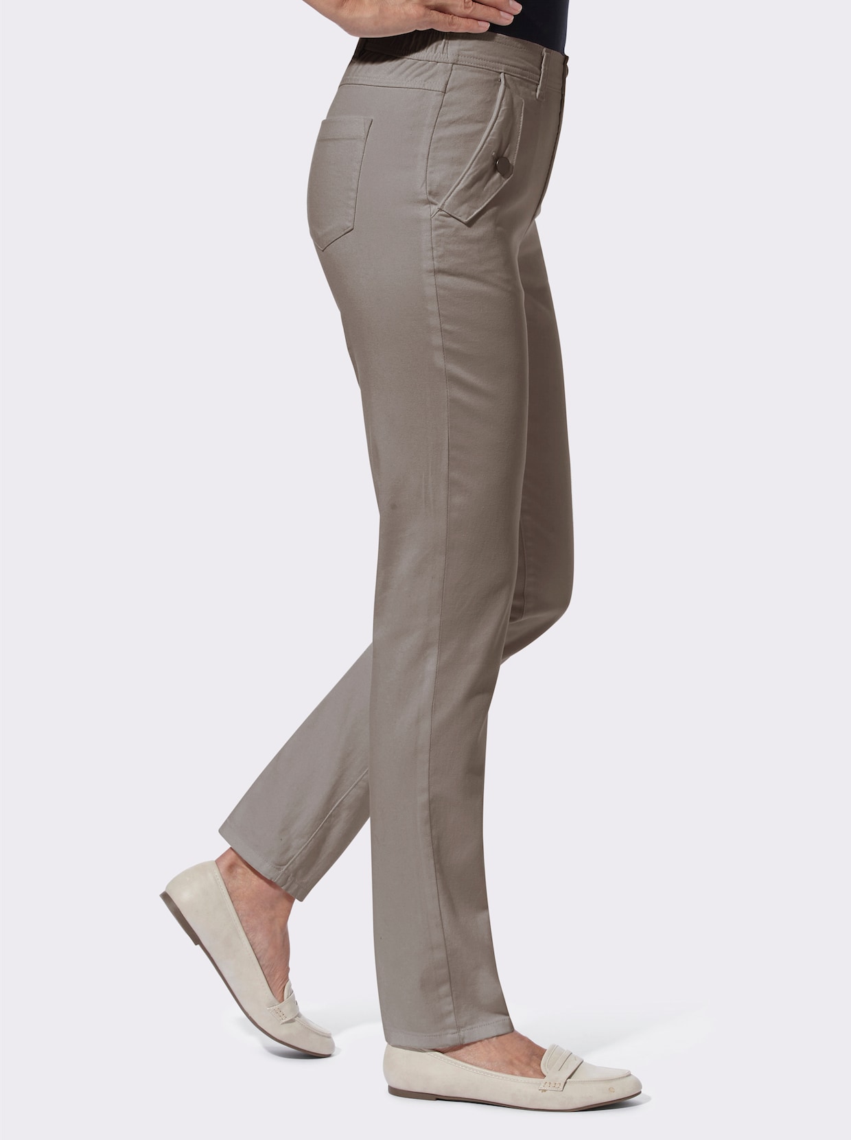 Stretch-Hose - taupe