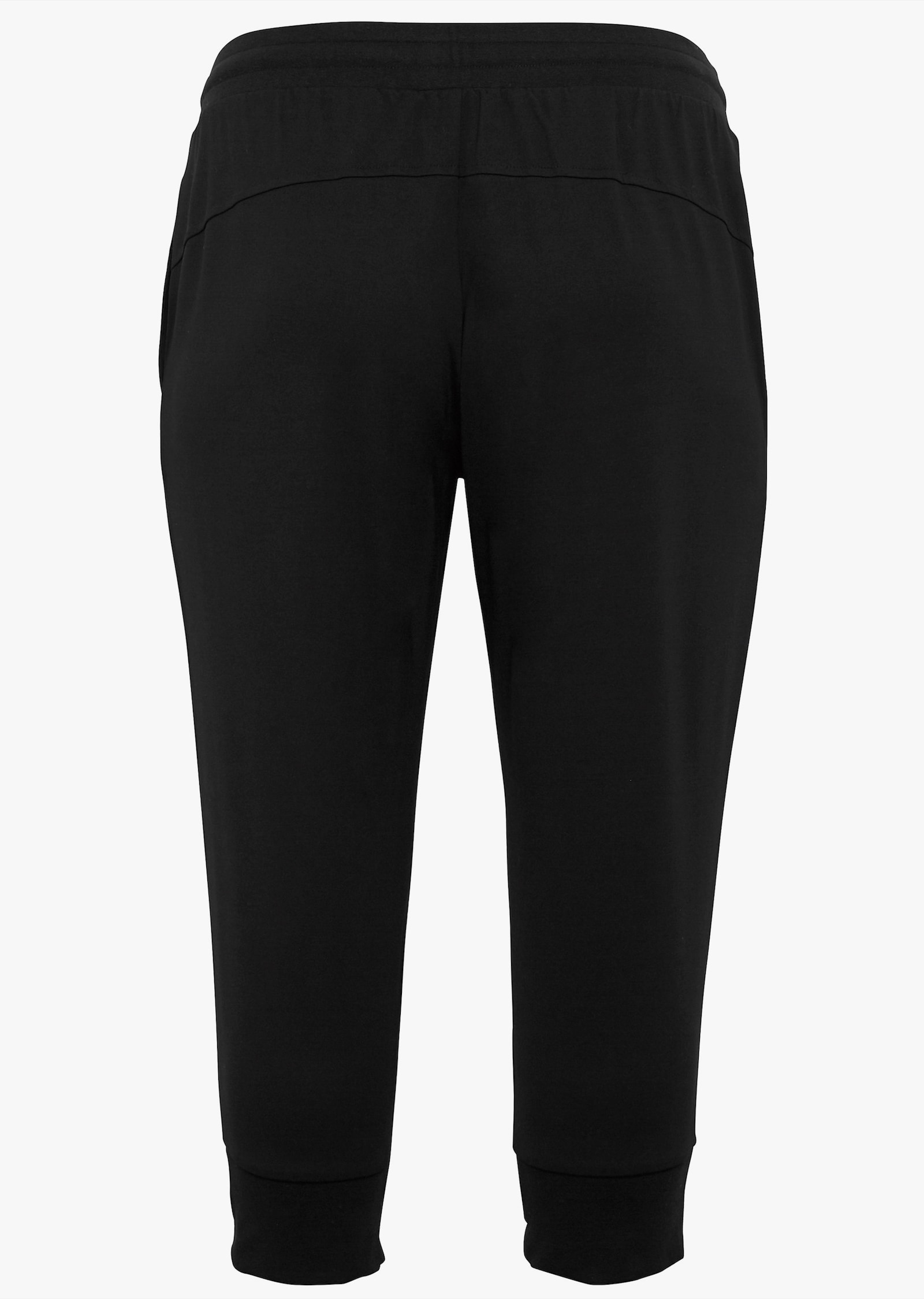 sheego Sweathose in 3/4-Länge - schwarz