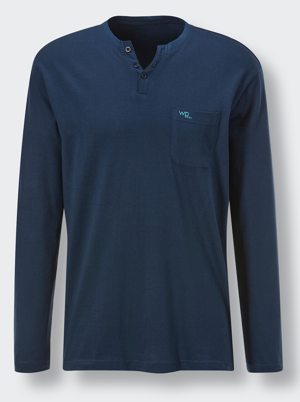 wäschepur Schlafanzug-Shirt - dunkelblau