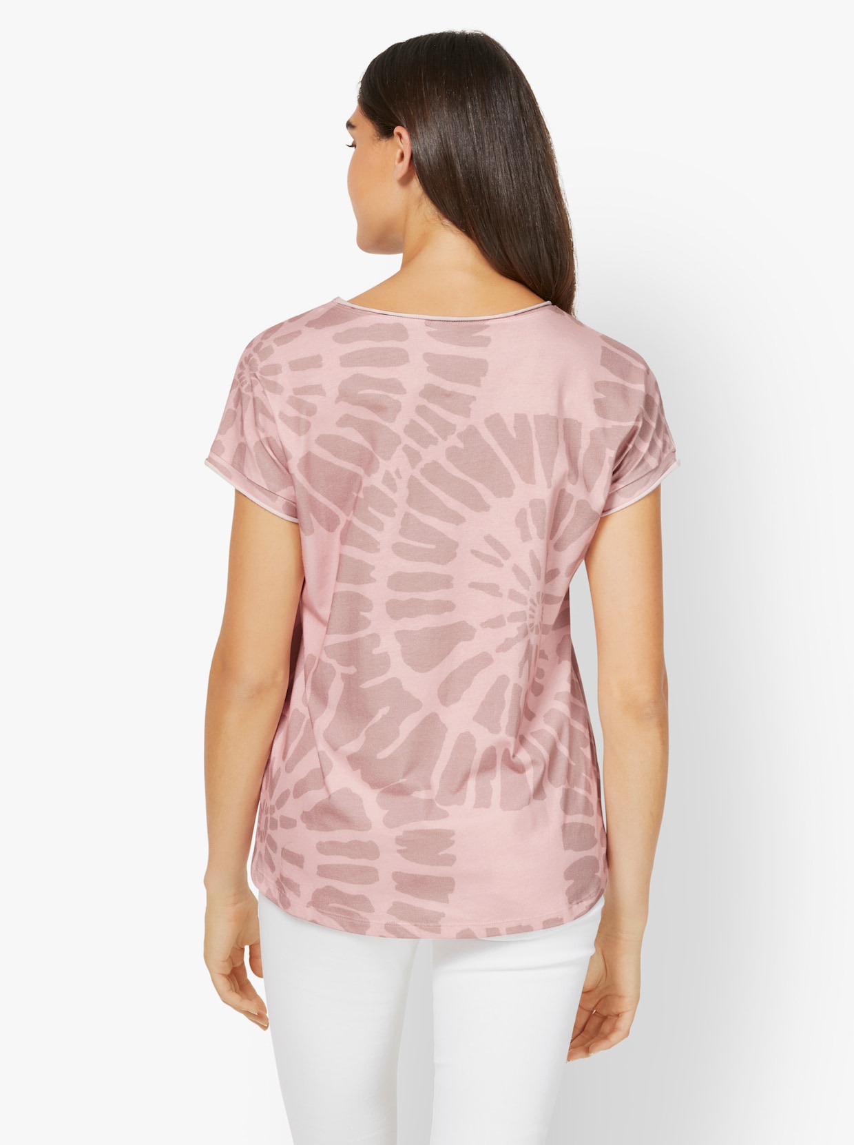 heine Shirt met korte mouwen - hortensia bedrukt