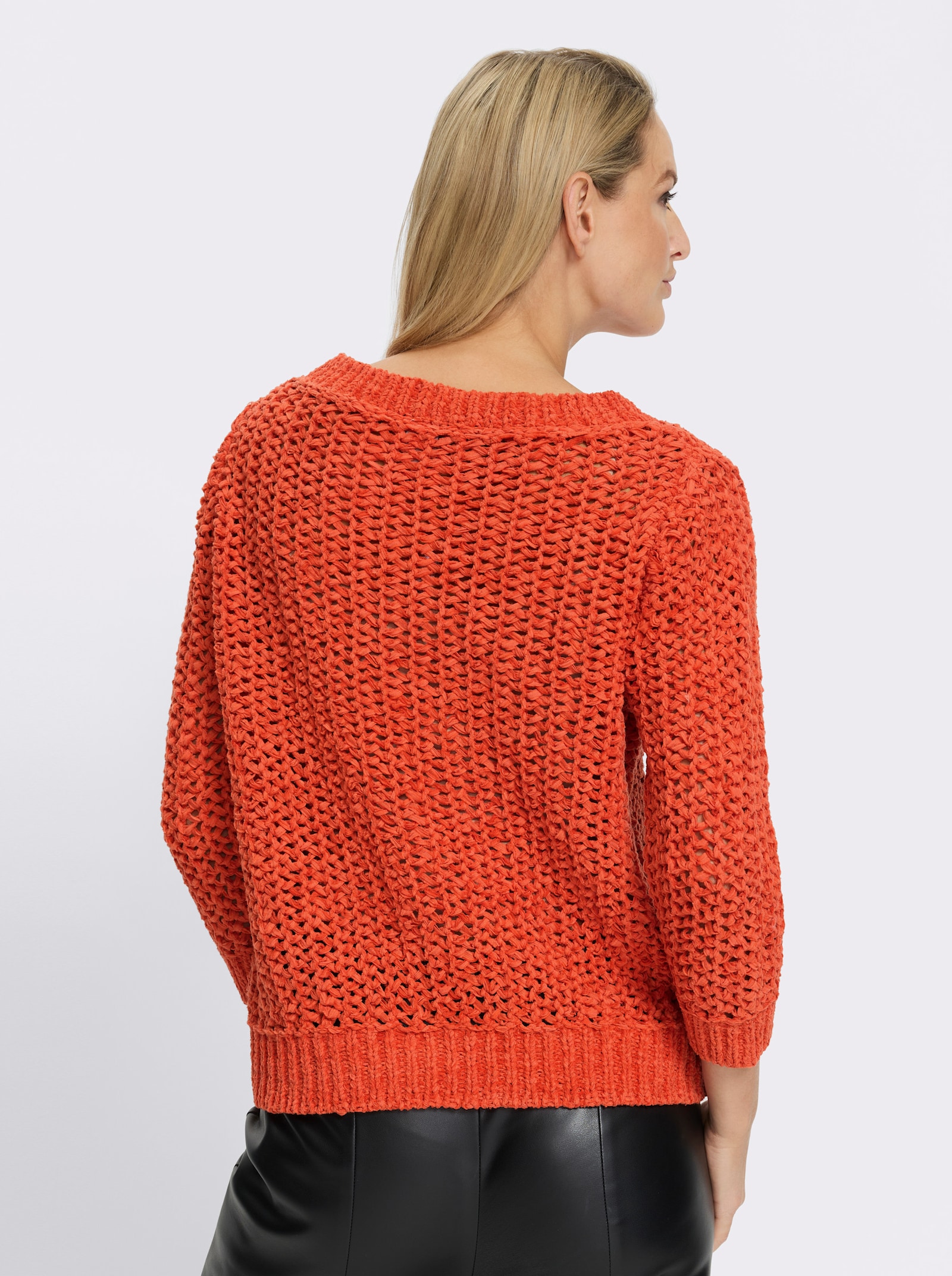 heine Strickpullover leicht transparent - terra