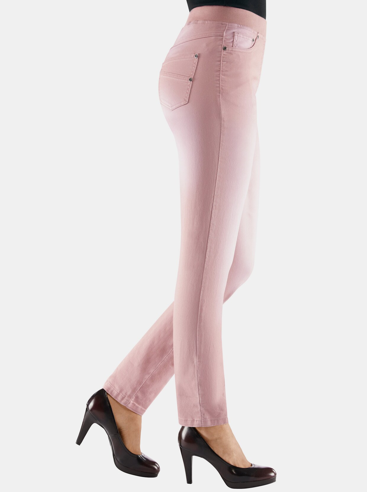 Schlupfjeans - rosé