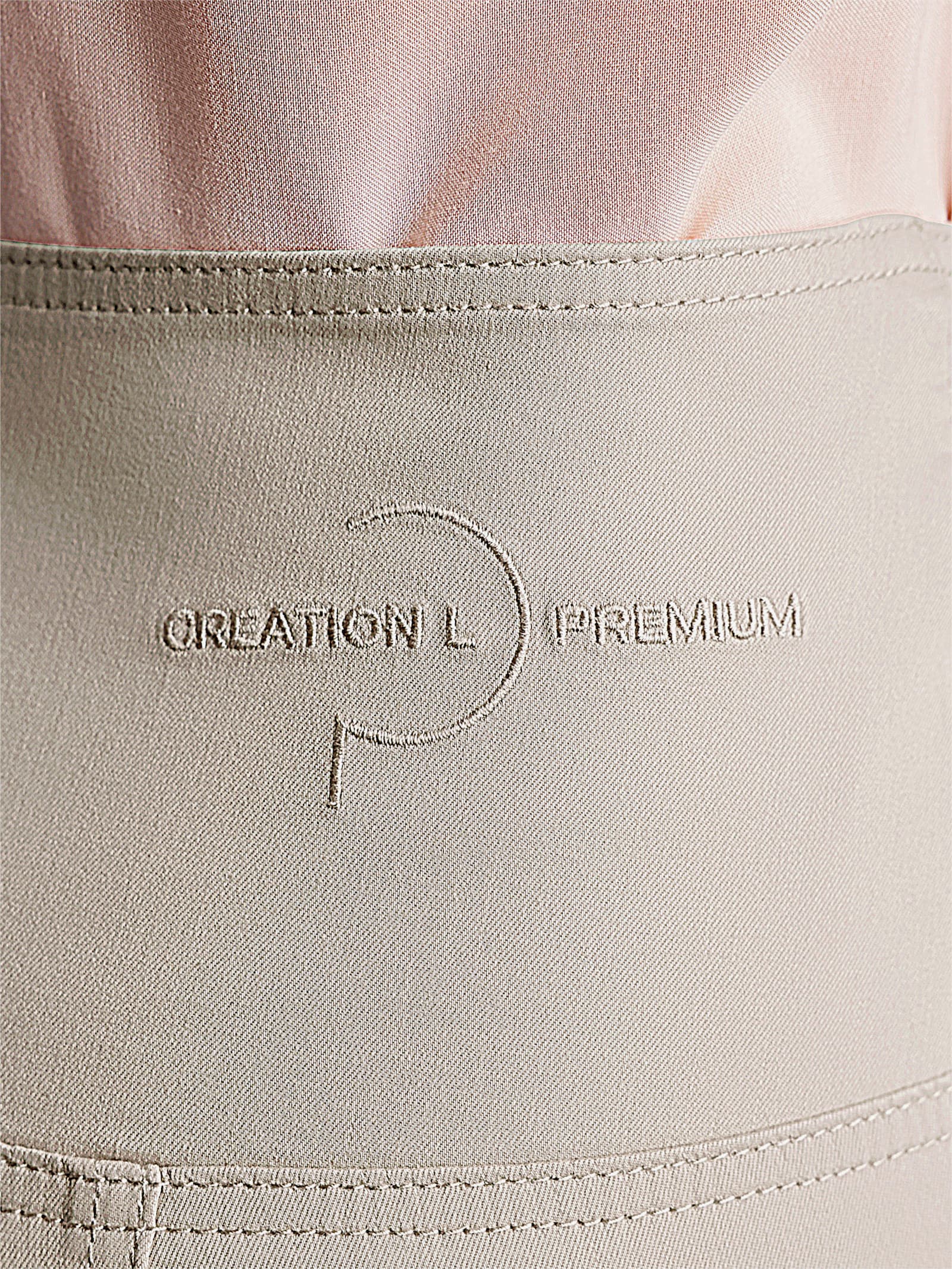 CREATION L PREMIUM High-waist-Jeans mit Komfort-Bund - sesam