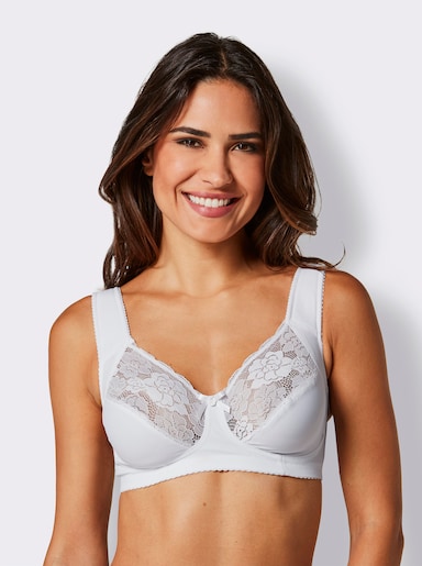 wäschepur Komfort-BH ohne Bügel - weiß