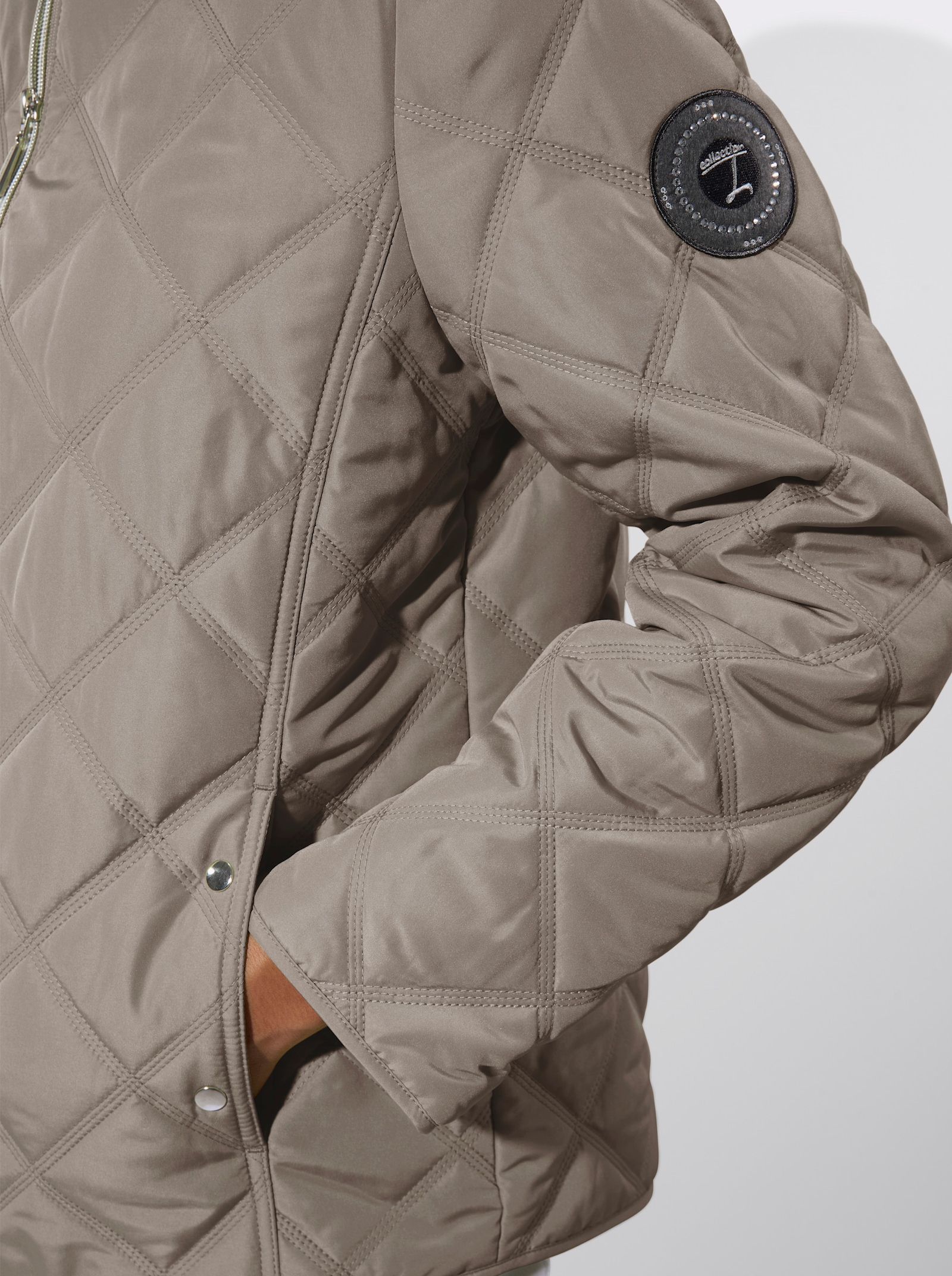 Steppjacke - taupe