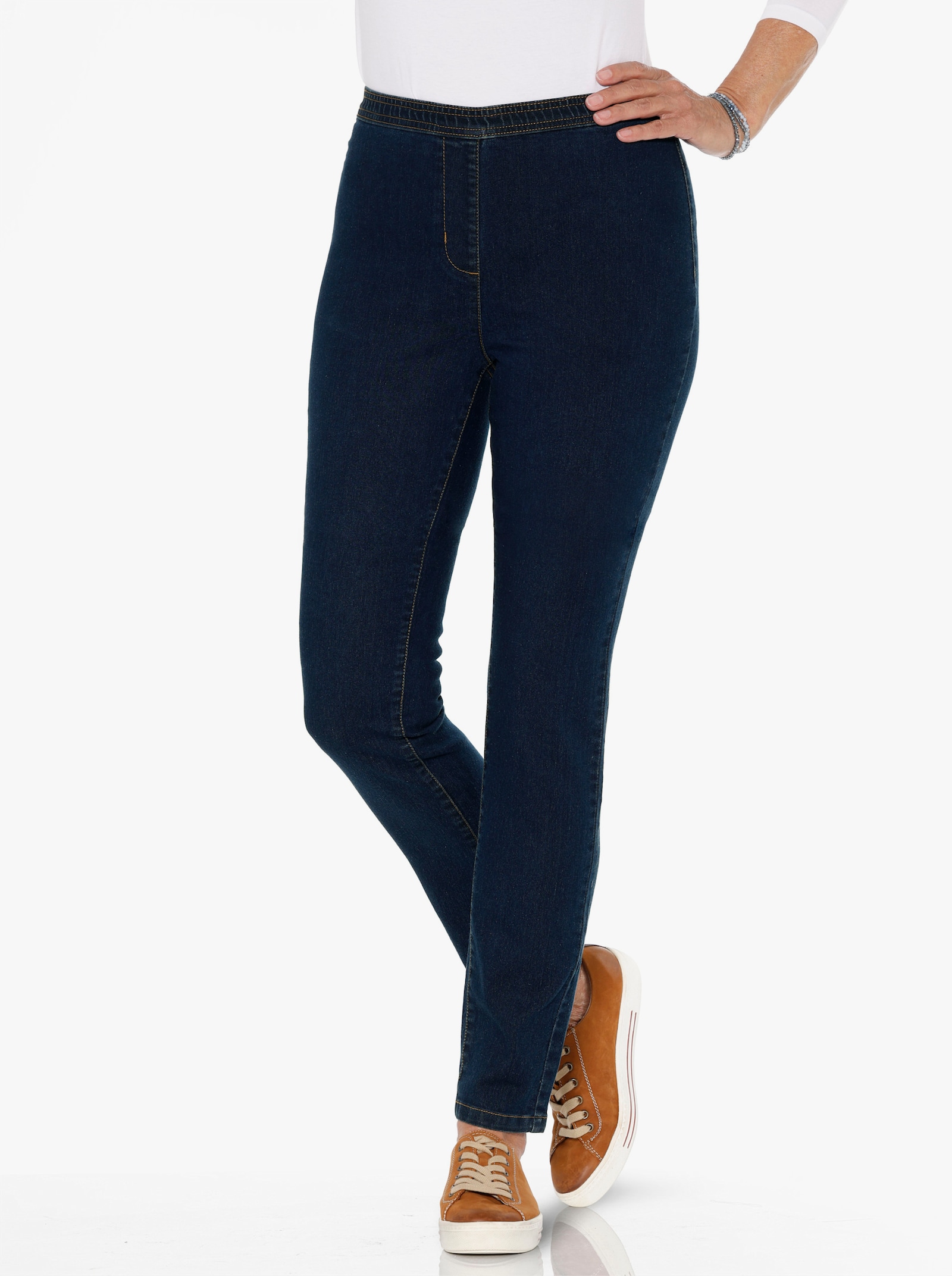 Comfortjeans in nauw model - dark-blue