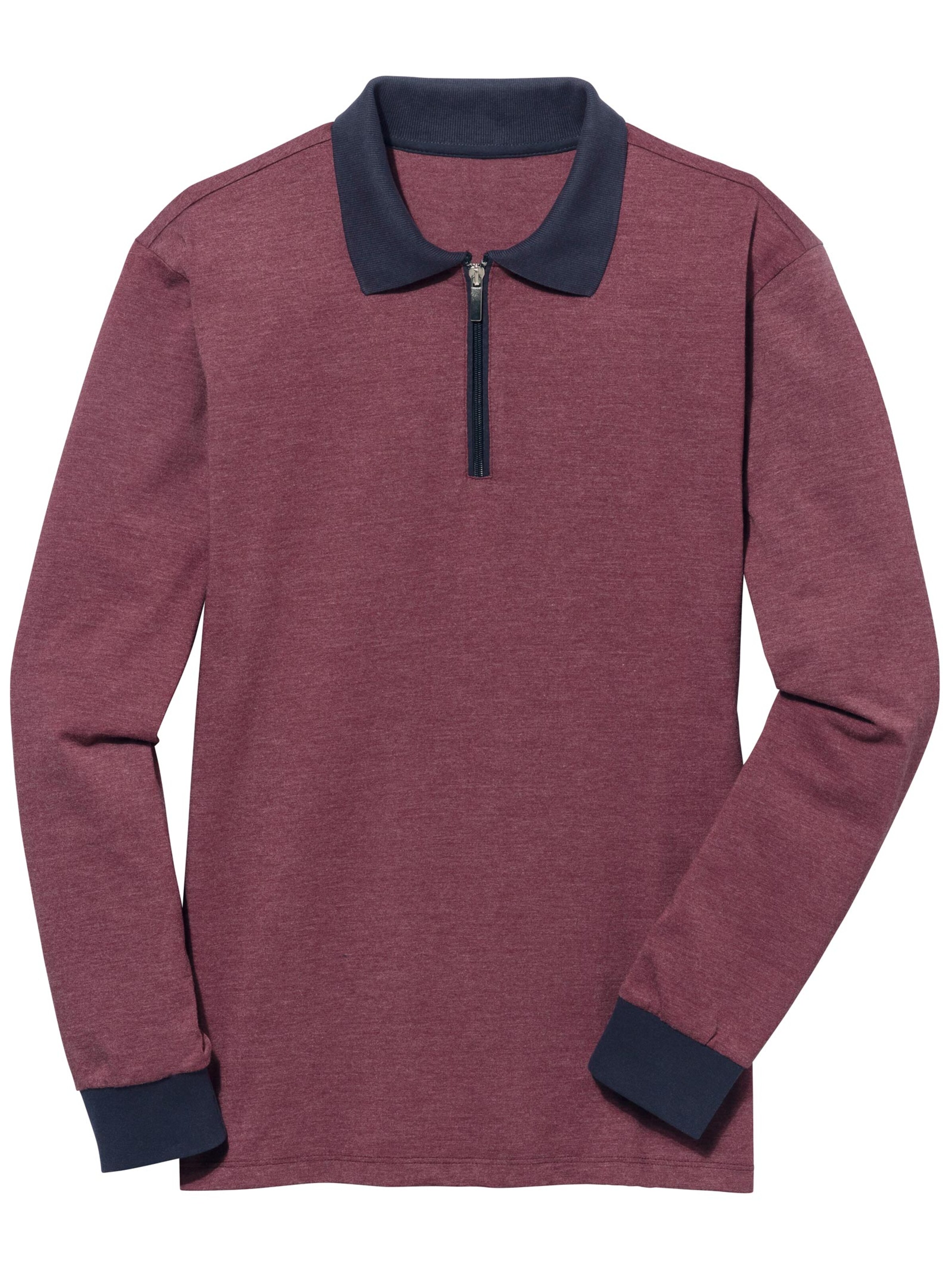 Poloshirt - rot-meliert