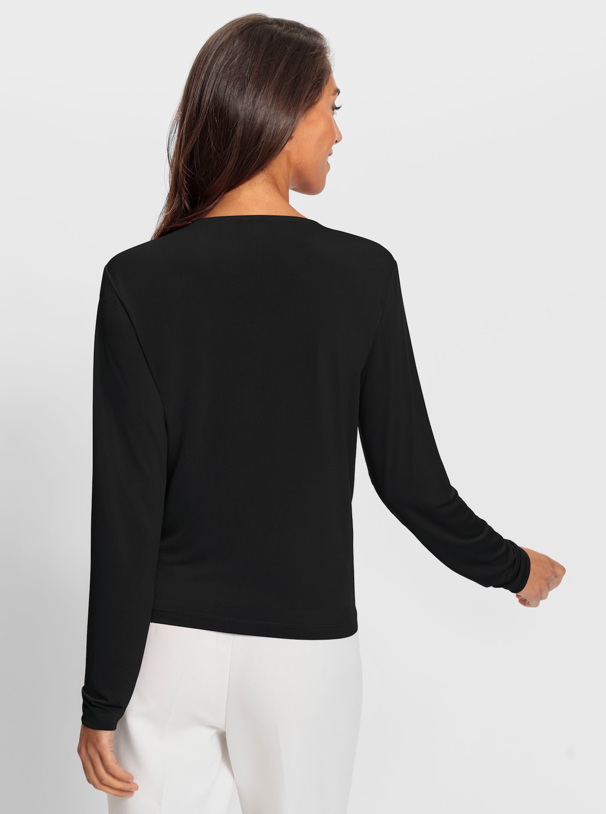 heine Wikkelshirt - zwart