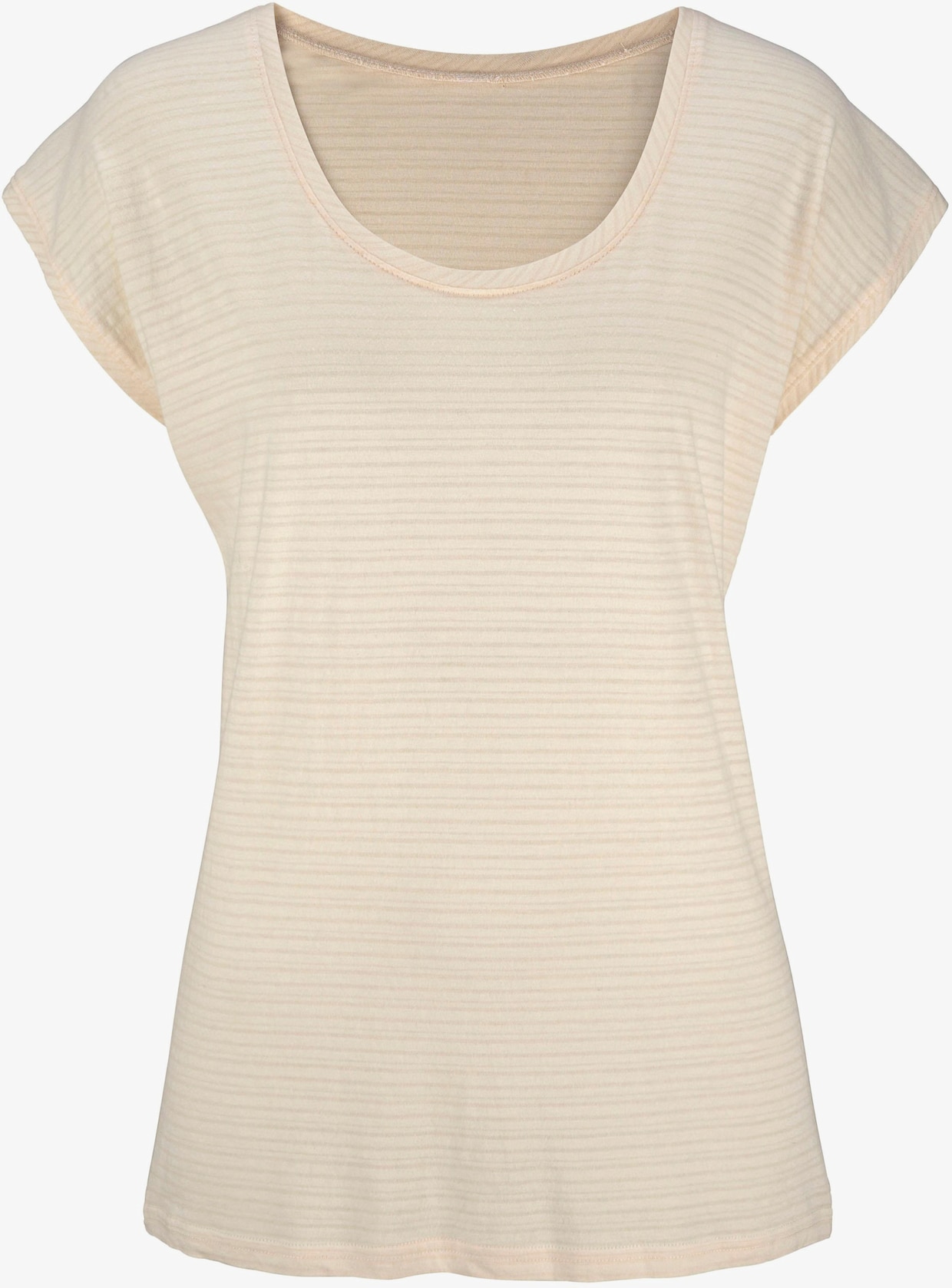 Beachtime Kurzarmshirt - marine, creme