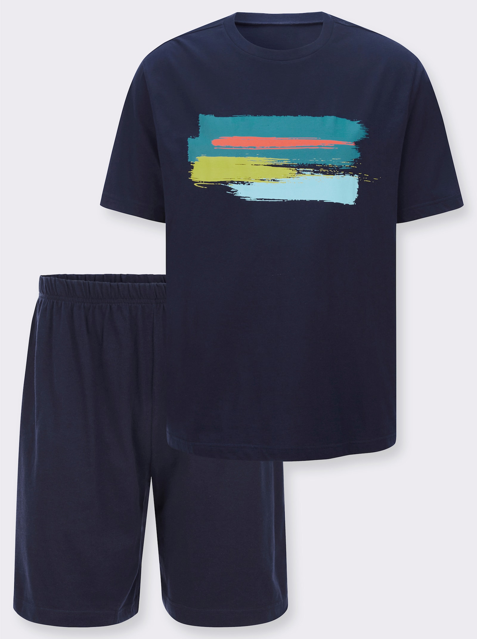 Shorty aus reiner Baumwolle - marine