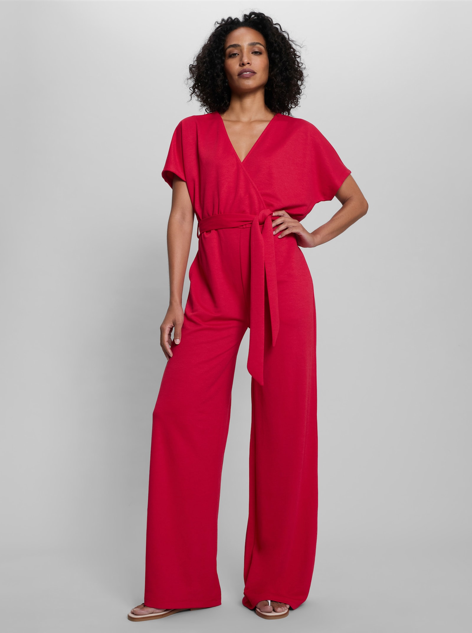 heine Jumpsuit in Wickel-Optik - rot