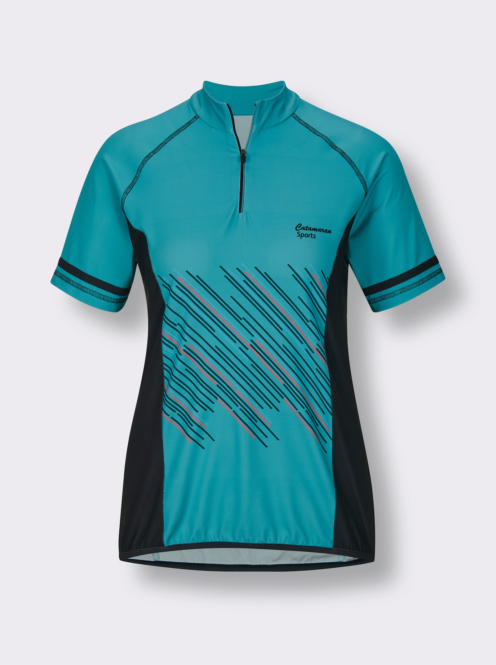 Catamaran Sports Funktionsshirt mit 3-teiliger Rückentasche - ozean-gemustert