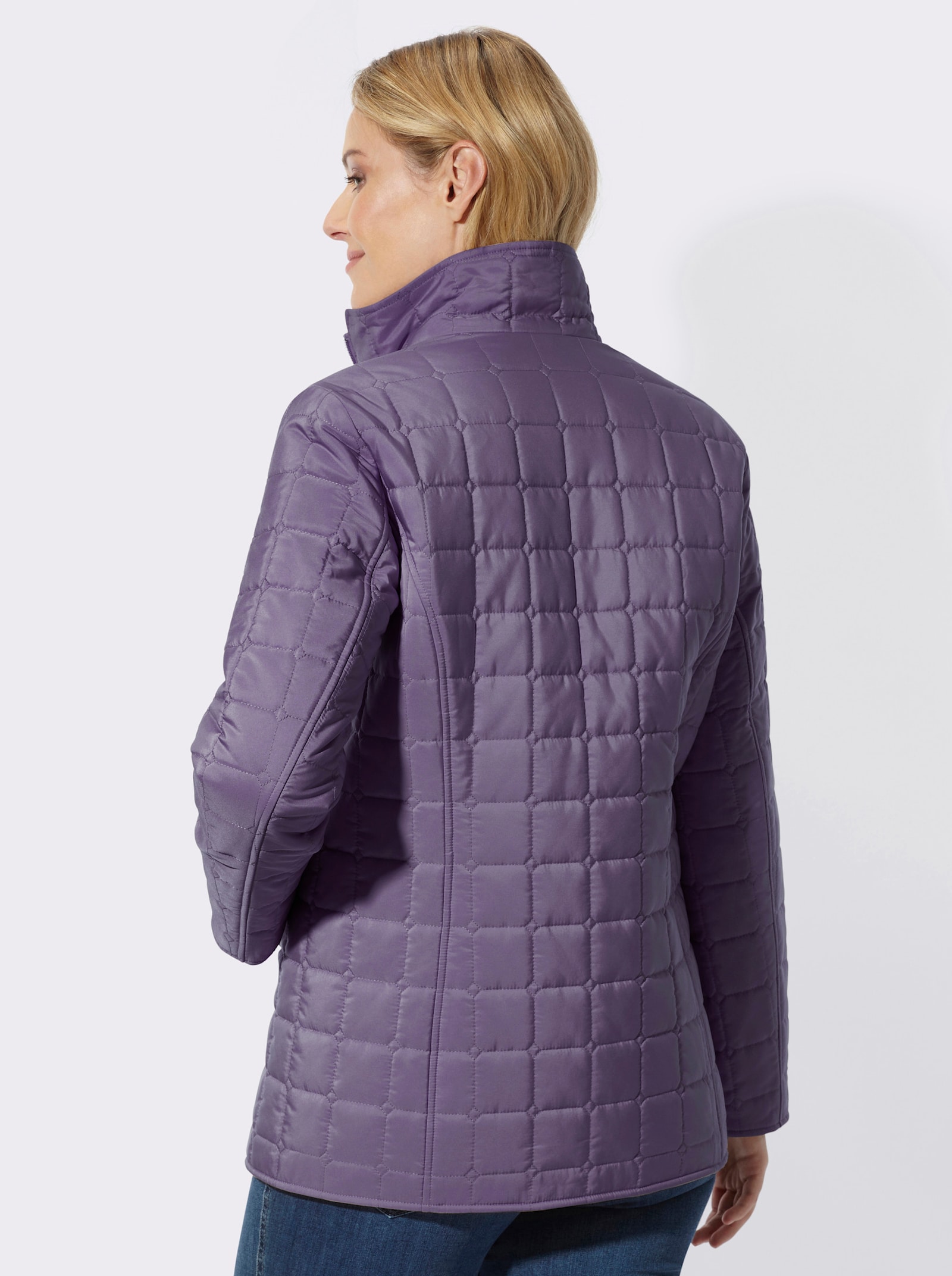 Steppjacke mit quadratischem Steppmuster - feige
