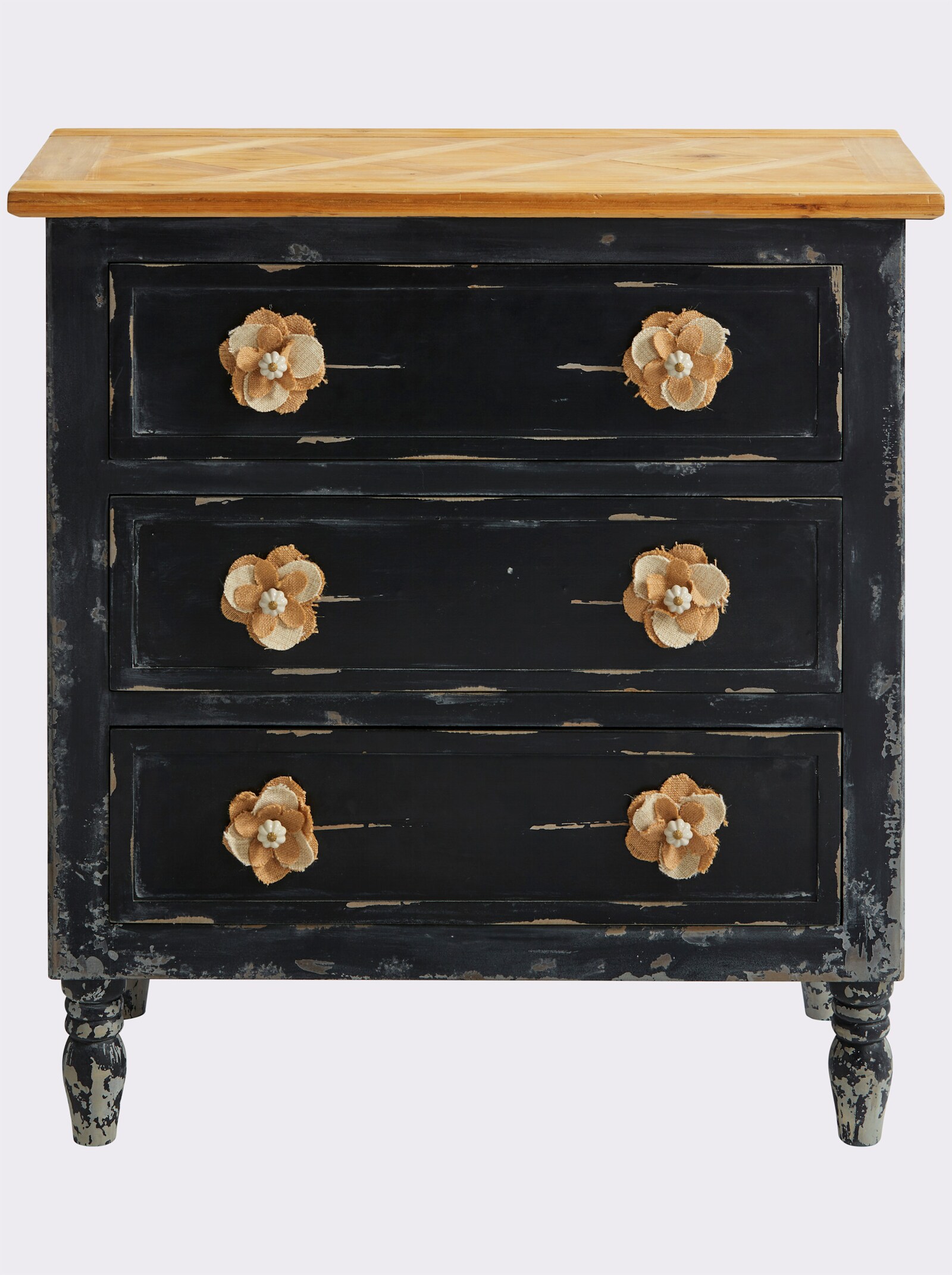 heine home Kommode - schwarz-natur