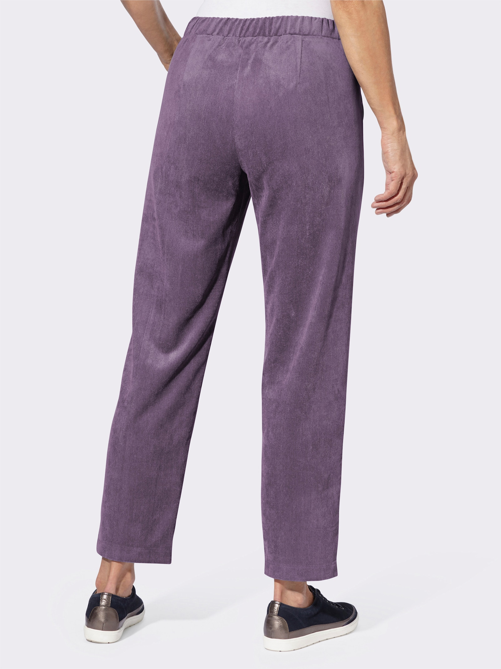 Cordhose in knöchelfreier Länge - feige