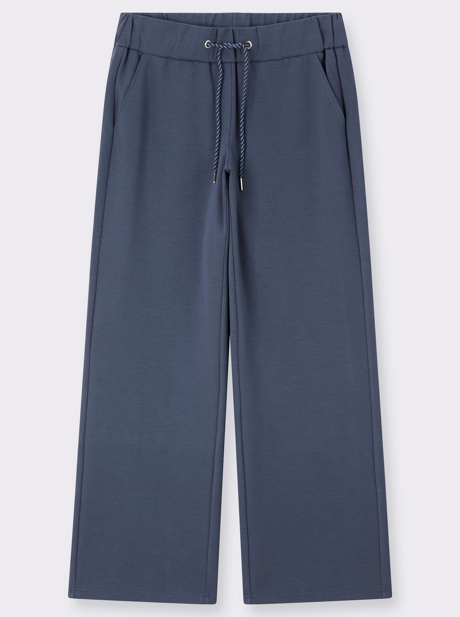 sheego Jogg Pants aus elastischem Jersey - rauchblau