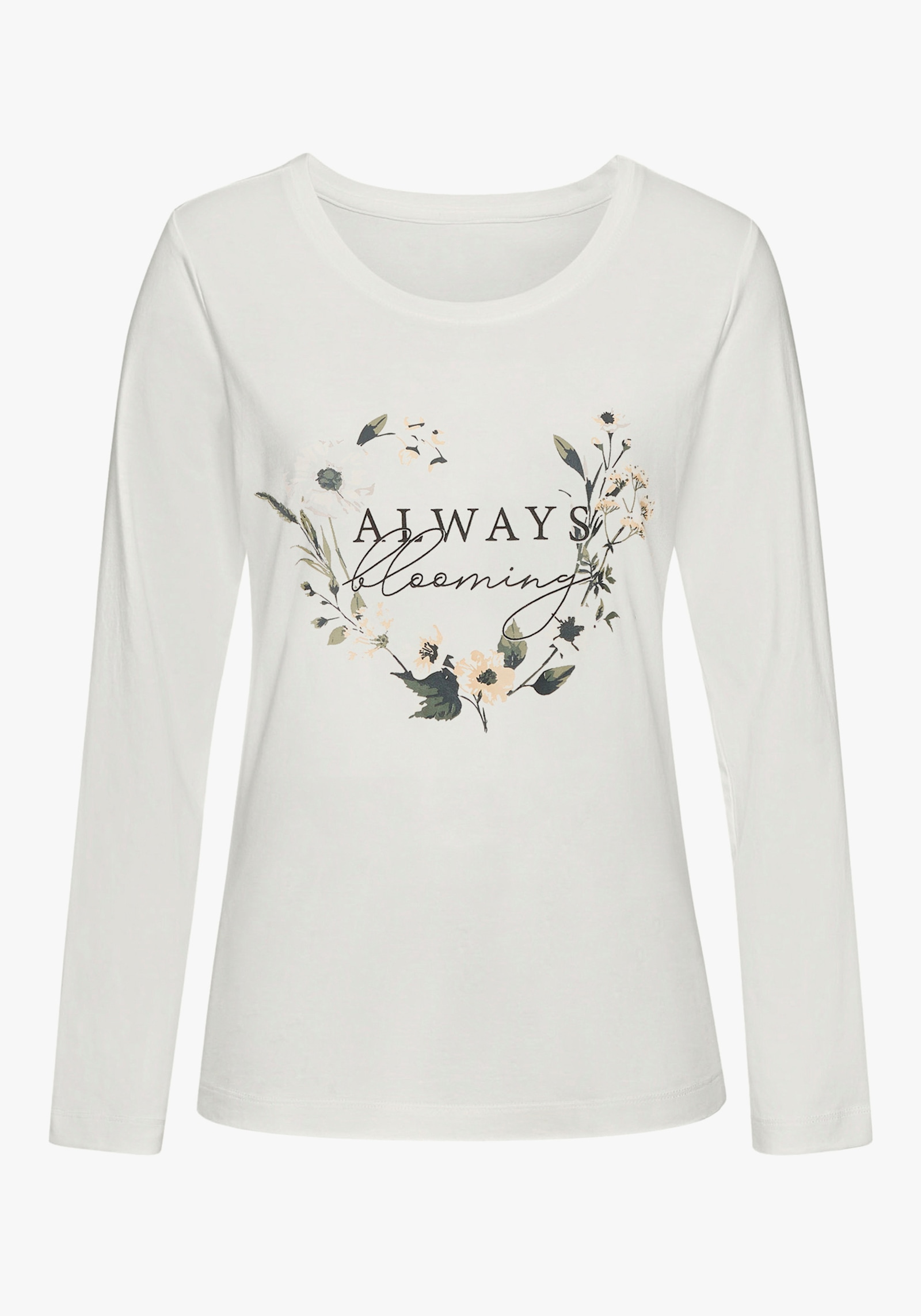 LASCANA Pyjama - ecru gedessineerd