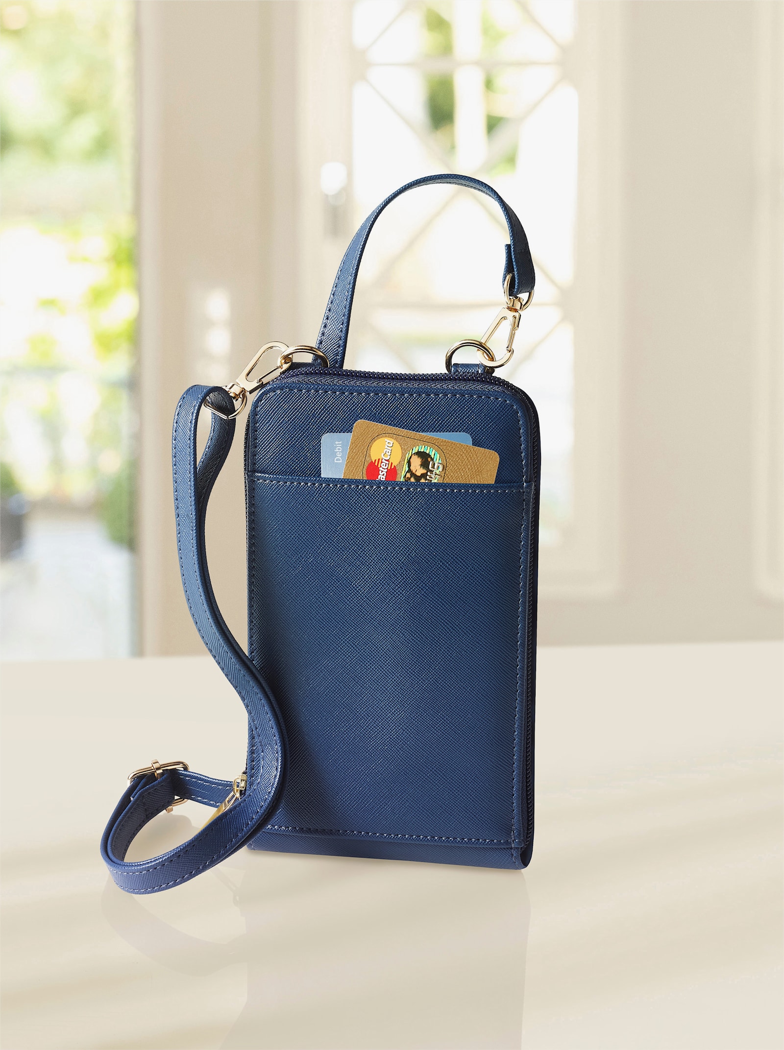 Handytasche + Schal + Armbanduhr - marine