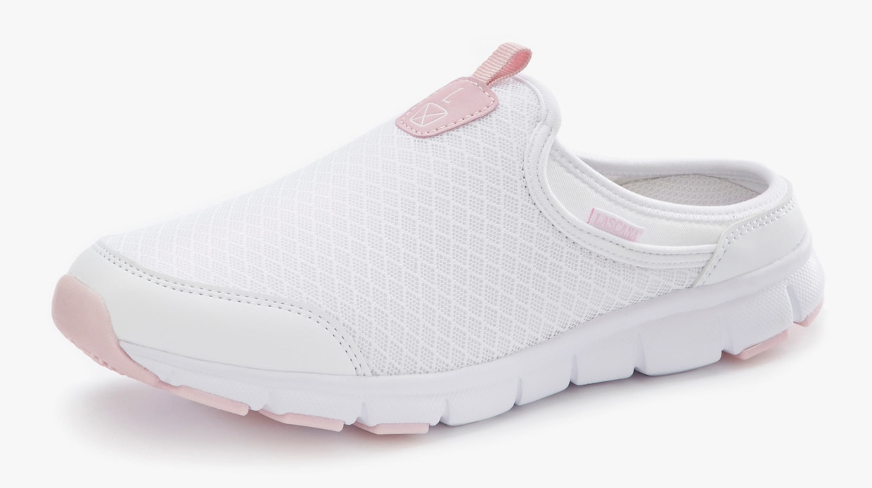 LASCANA Slip-On Sneaker - weiß/rose