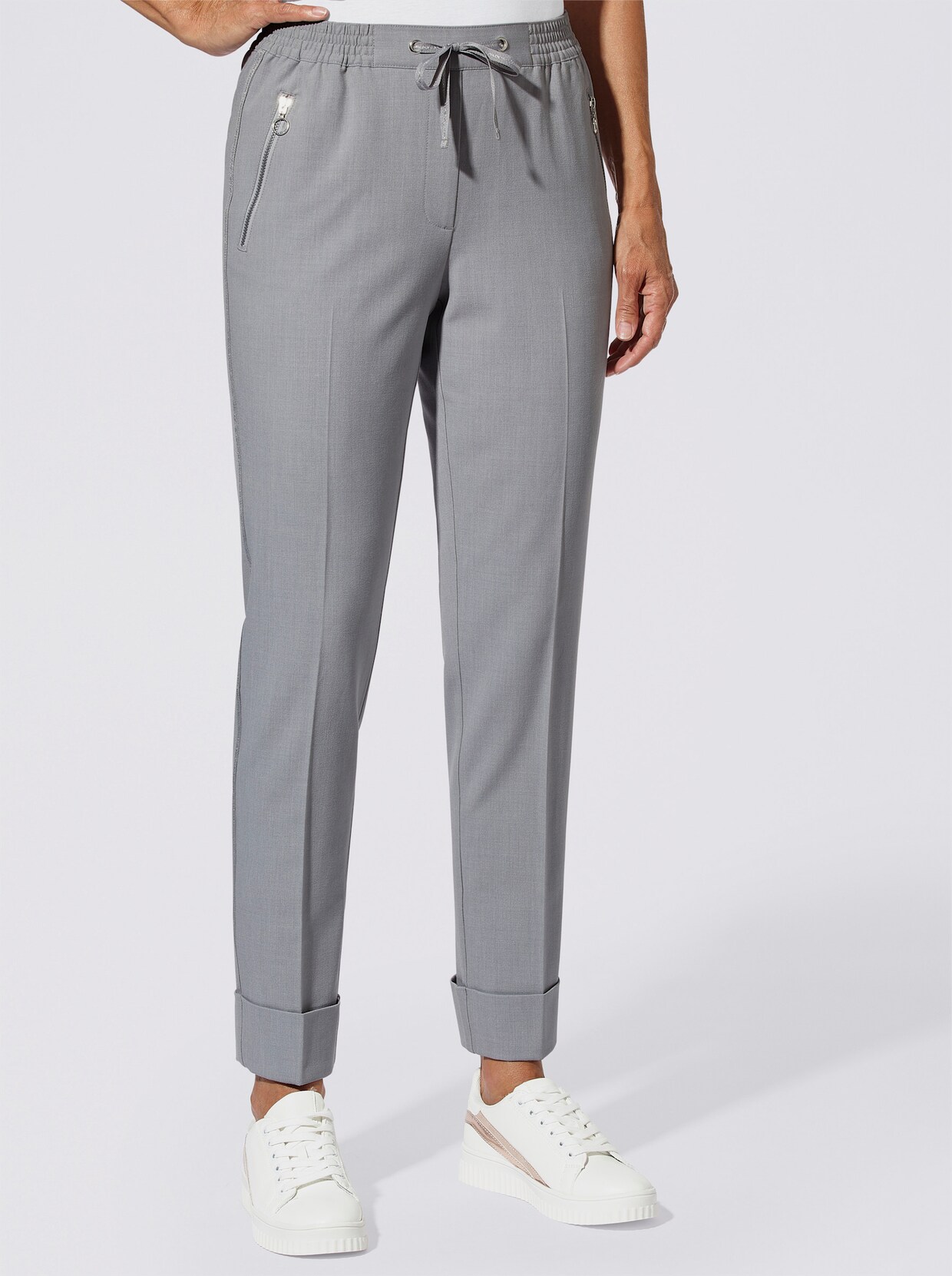 Pantalon - gris chiné