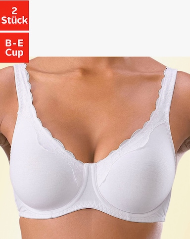 petite fleur Soutien-gorge à armatures - 2x blanc