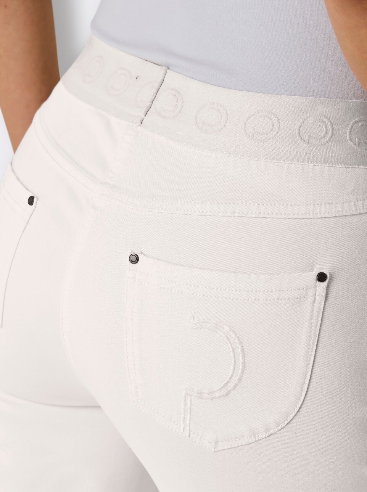 CREATION L PREMIUM Schlupfjeans - ecru