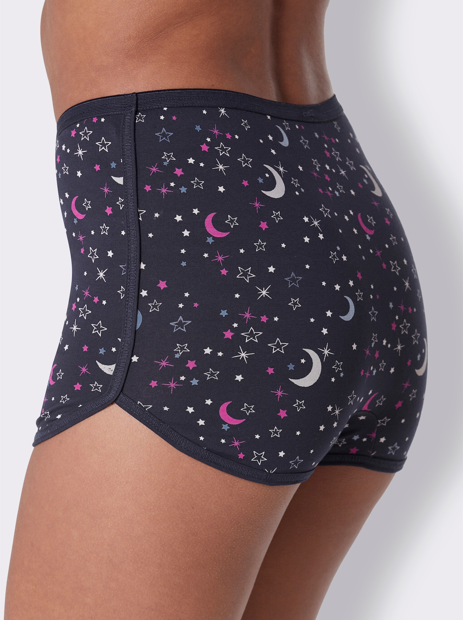 wäschepur Hipster mit Druck-Dessin - marine-bedruckt