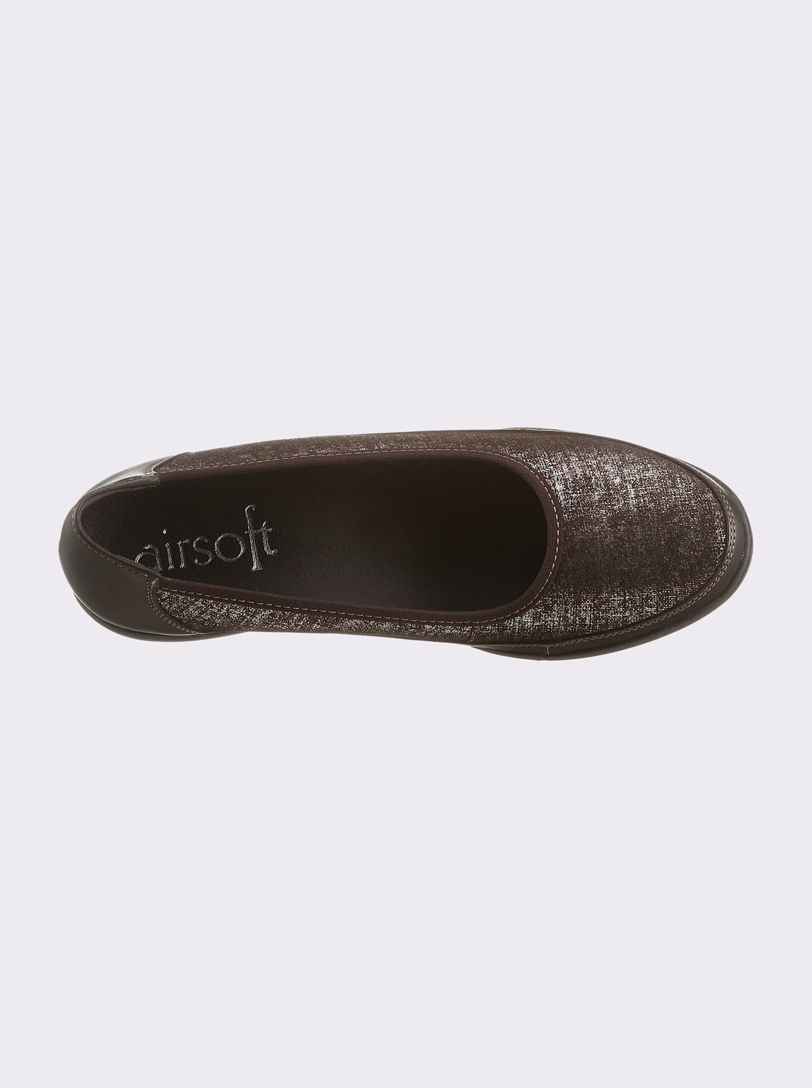 airsoft comfort+ Ballerina - bronzefarben-metallic