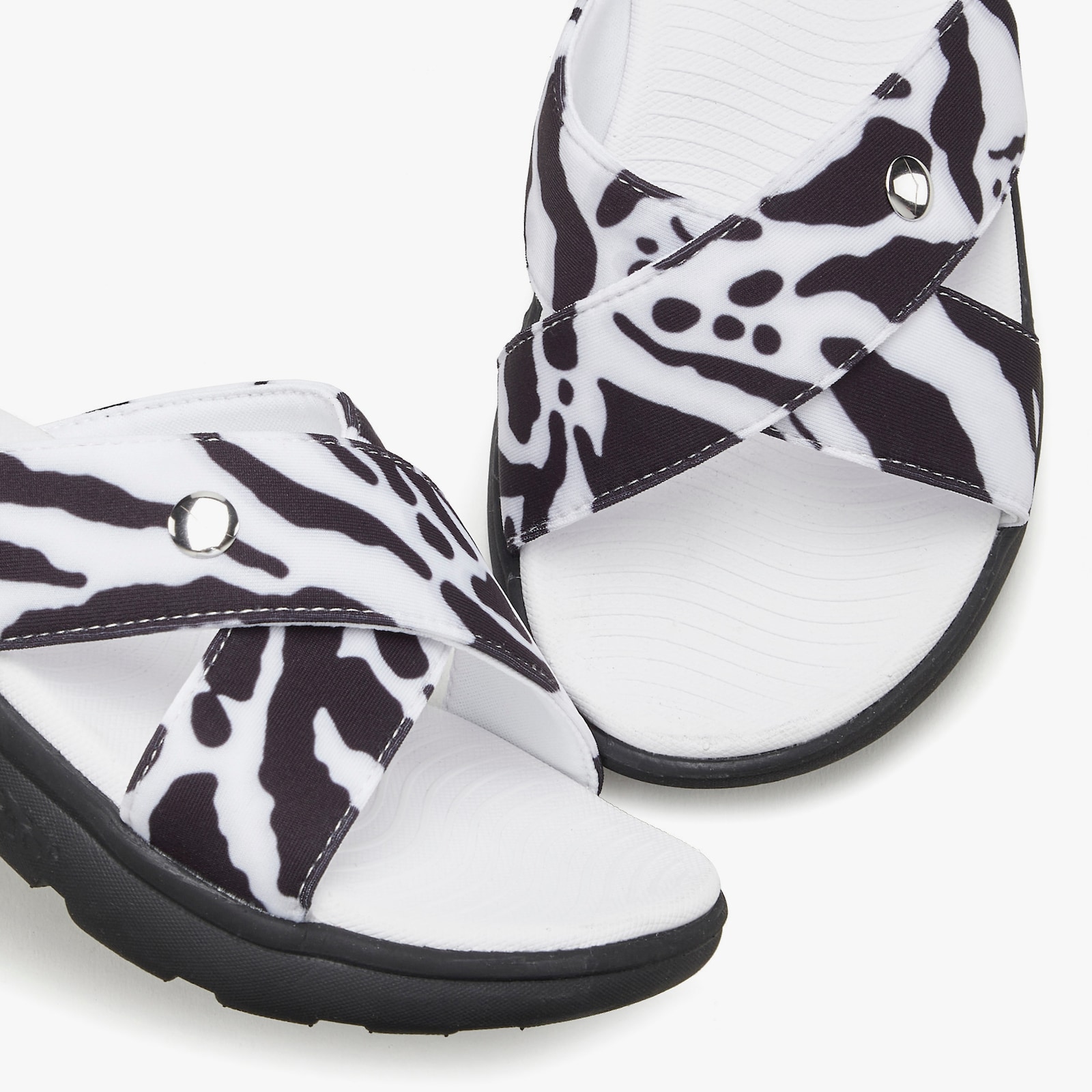 Venice Beach Badepantolette - schwarz/weiß