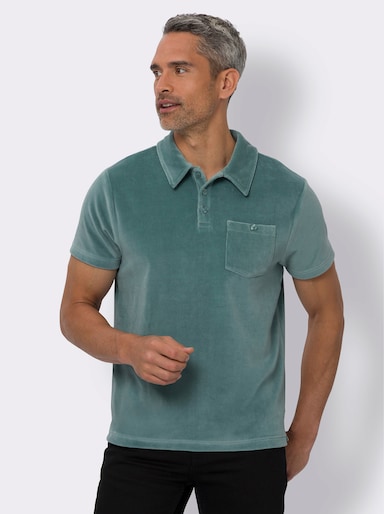 Poloshirt in Nicki-Qualität - jade
