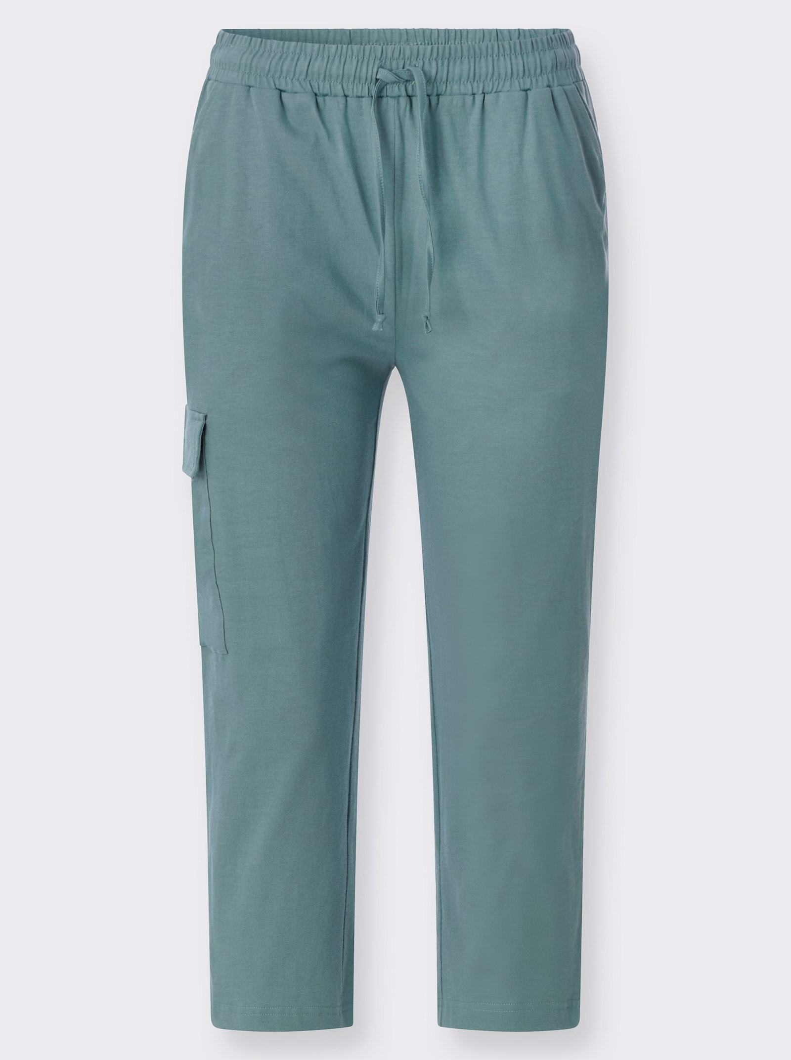 7/8-Hose mit aufgesetzter Pattentasche - jade
